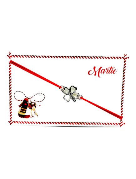 Bratara reglabila Martisor, snur elastic, Trifoi Norocos, model 2024, en-gros Bratara reglabila Martisor, snur elastic, Trifoi Norocos, model 2024, en-gros