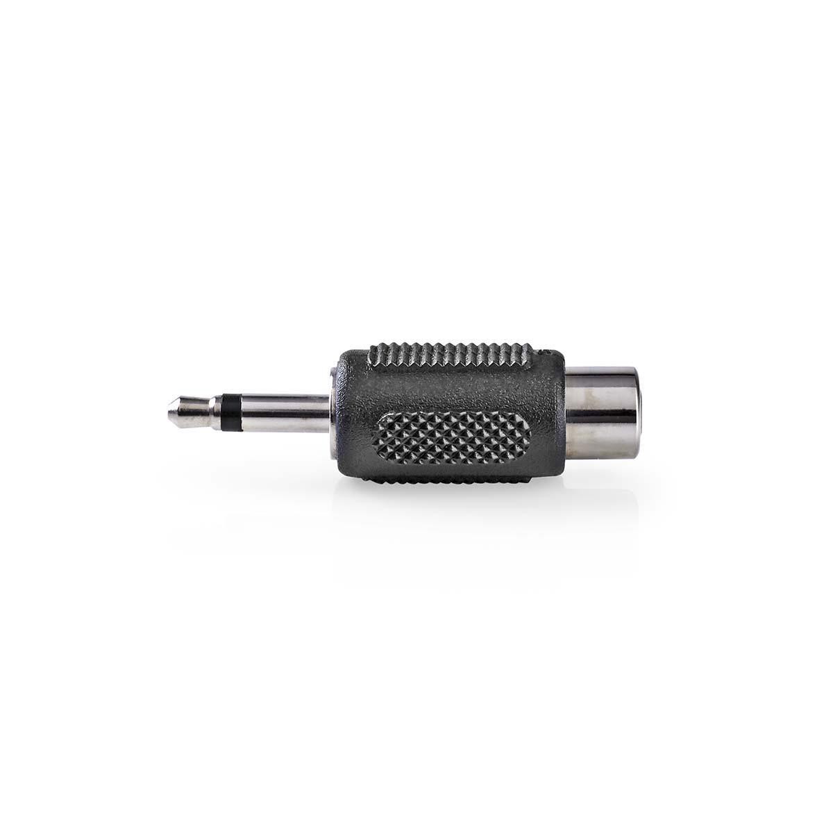 adaptor audio mono nedis 3.5mm tata - rca mama, set 10 bucati, negru adaptor audio mono nedis 3.5mm tata - rca mama, set 10 bucati, negru