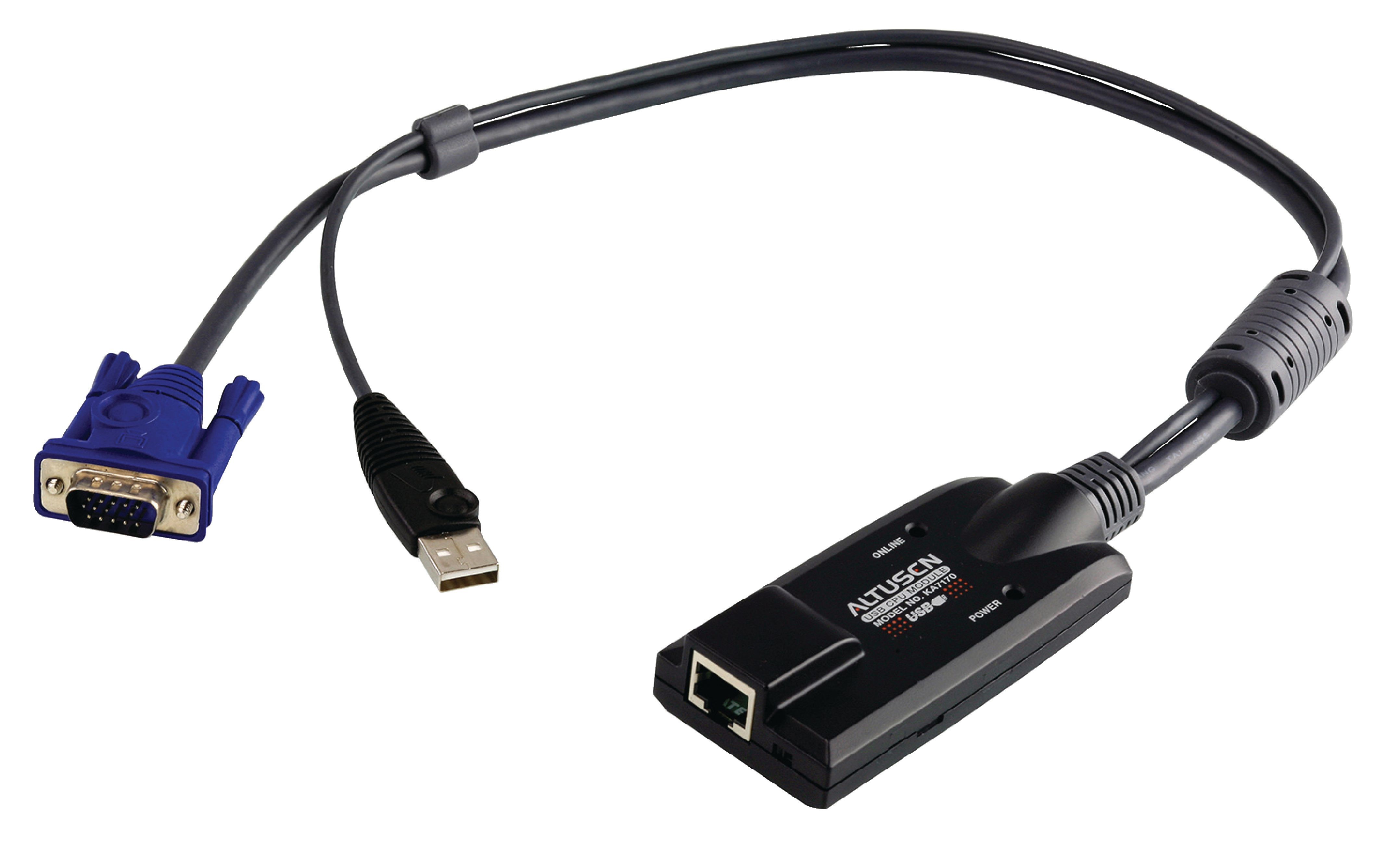 adaptor usb/vga - cat 5e/6 kvm, aten