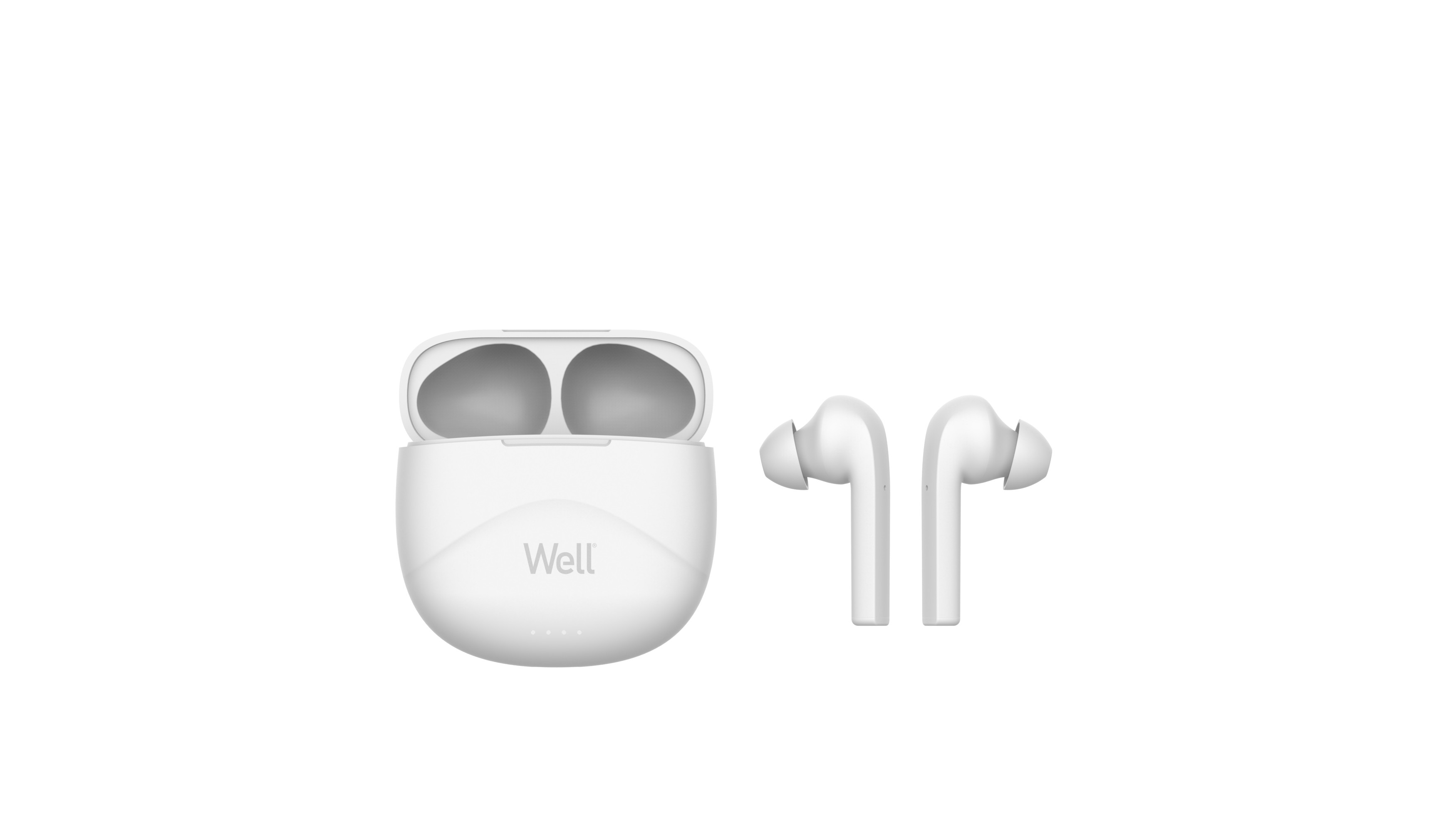 casti bluetooth tws in-ear well ghost alb