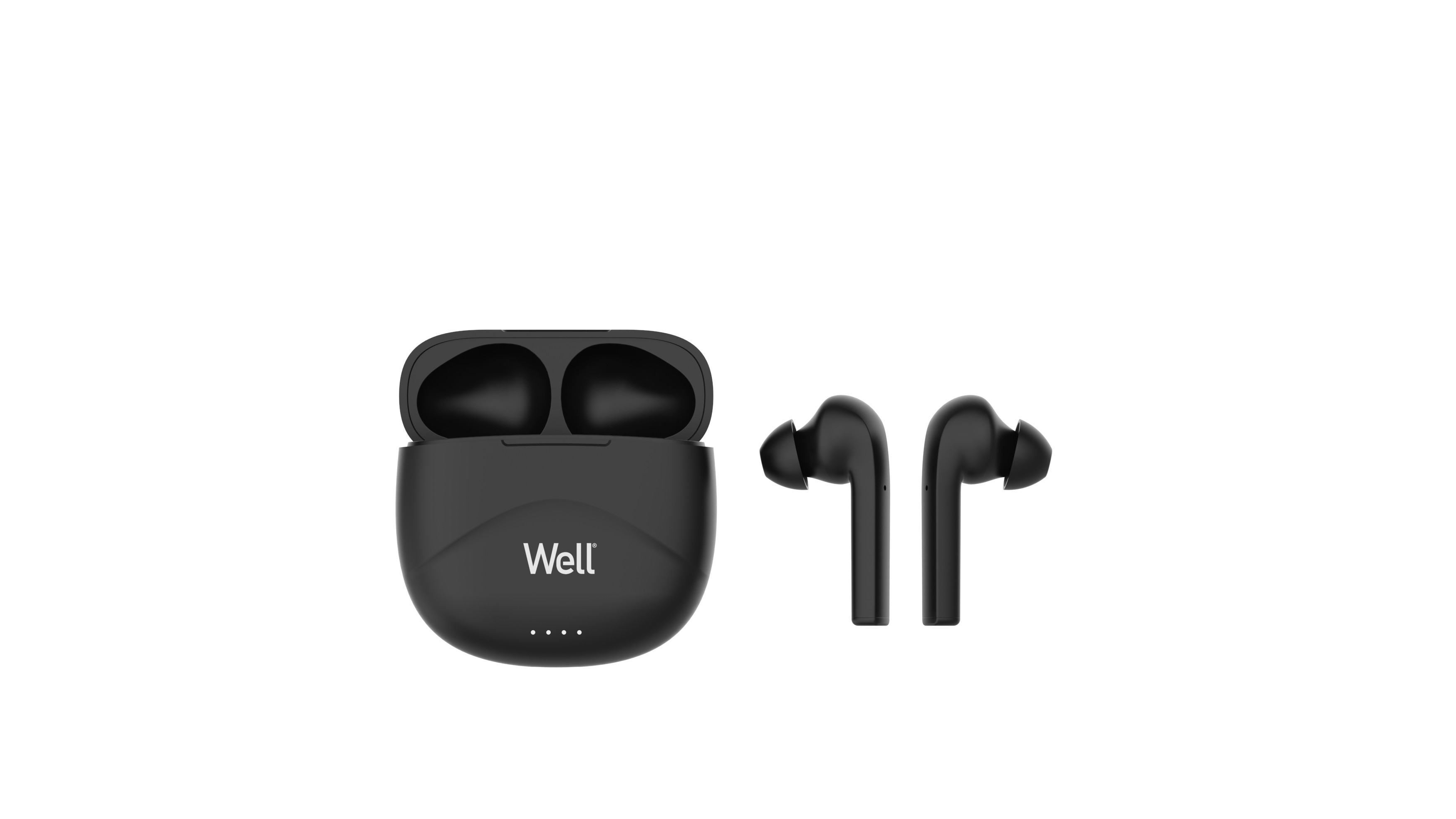 casti bluetooth tws in-ear well ghost negru