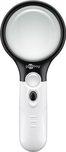 lupa led pentru citire, alb, ideal pentru afisarea detaliilor fine (cum ar fi fonturi, imagini, obiecte extrem de mici), goobay lupa led pentru citire, alb, ideal pentru afisarea detaliilor fine (cum ar fi fonturi, imagini, obiecte extrem de mici), goobay