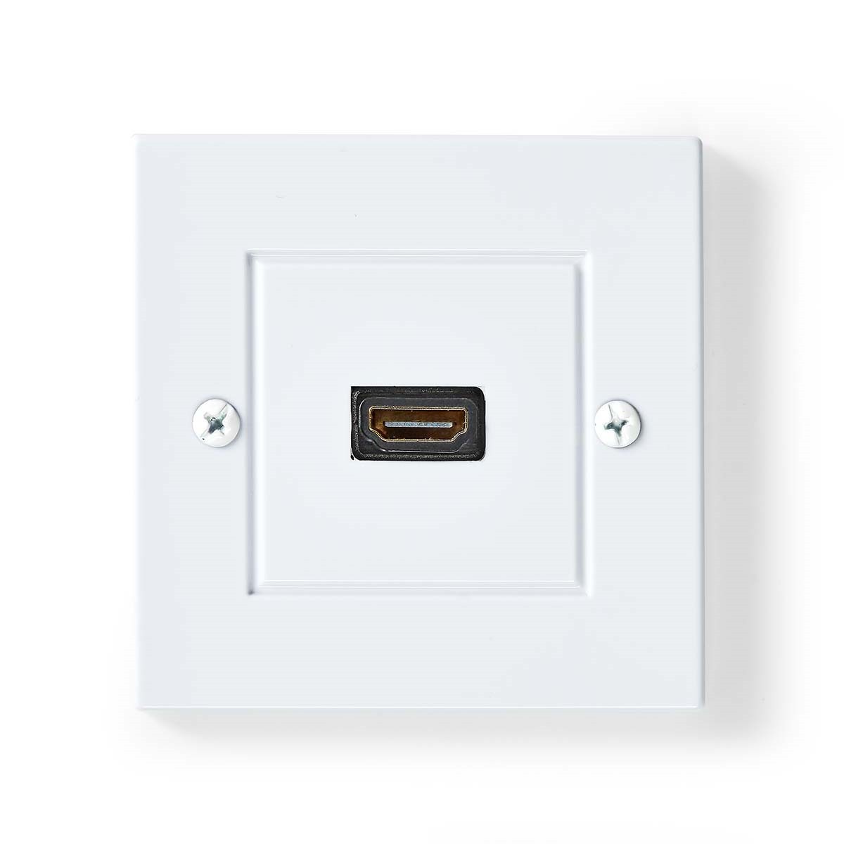 priza de perete hdmi 4k60hz, contacte aurite, incastrata, alb, nedis priza de perete hdmi 4k60hz, contacte aurite, incastrata, alb, nedis