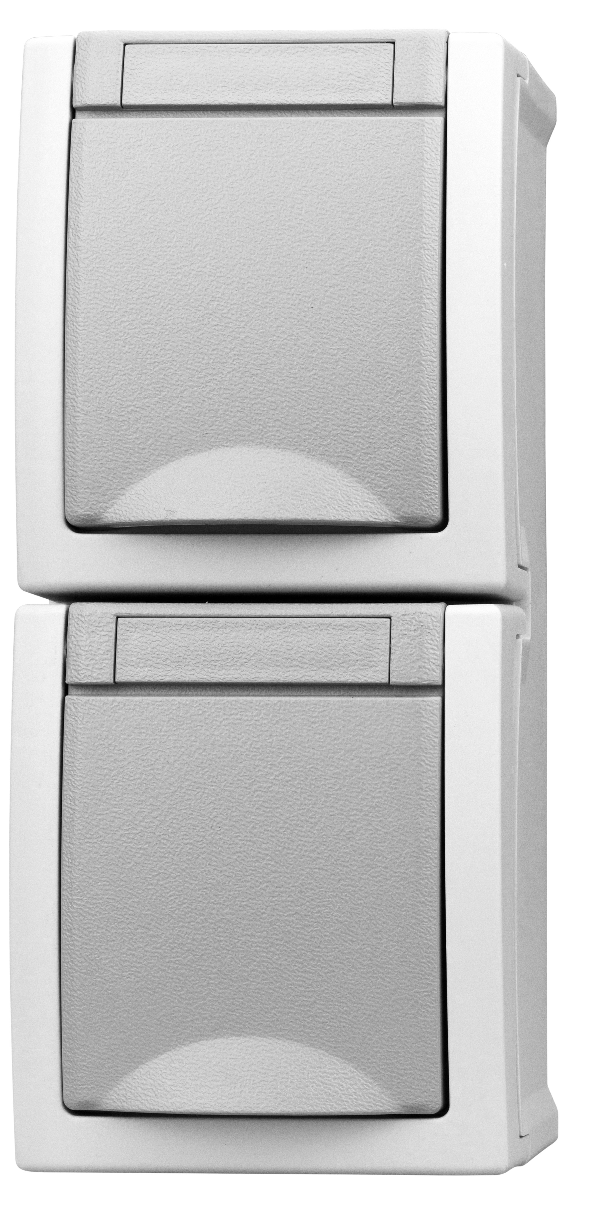 priza dubla schrack visio50 ev211013 aparent vertical cu capac gri ip54 conexiune elastica priza dubla schrack visio50 ev211013 aparent vertical cu capac gri ip54 conexiune elastica