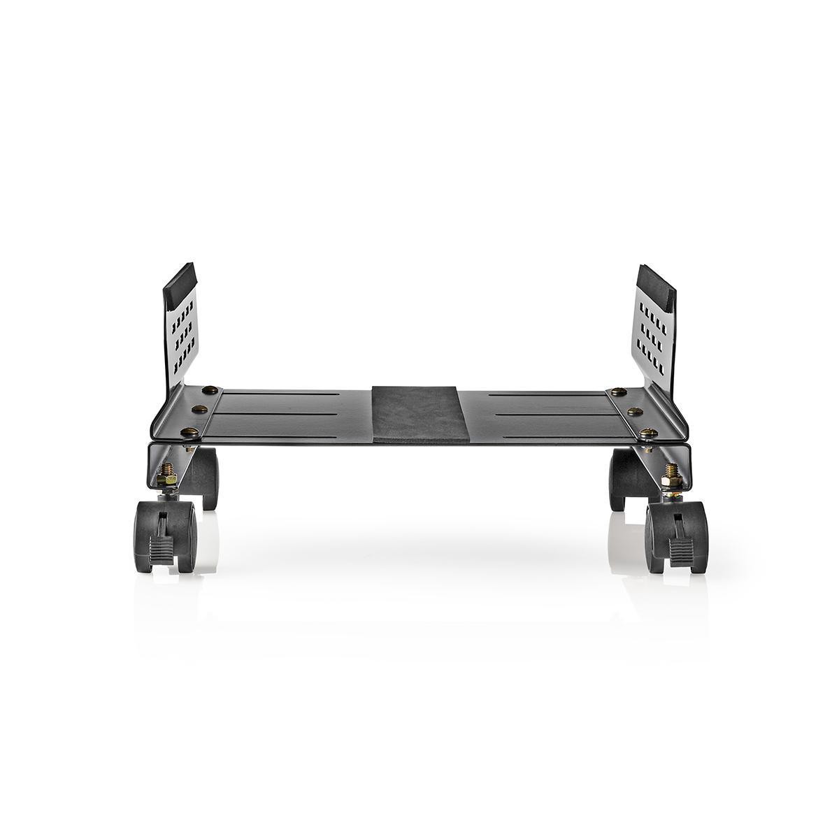 stand pc nedis, latime reglabila, 4 roti blocabile, max. 25kg, negru stand pc nedis, latime reglabila, 4 roti blocabile, max. 25kg, negru