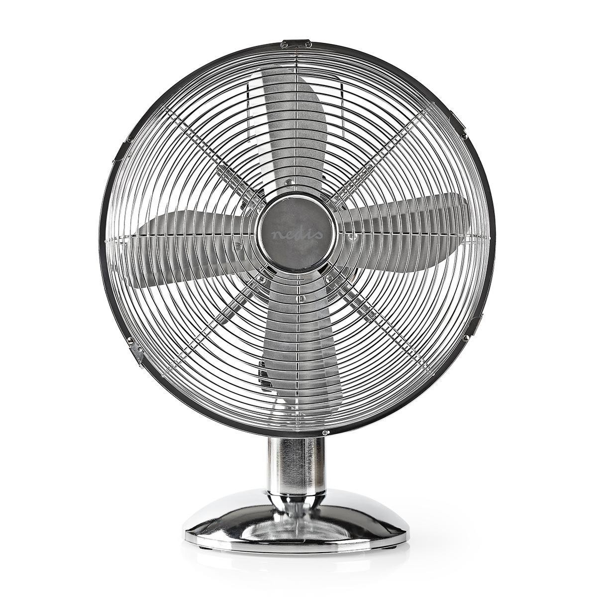 ventilator de masa nedis, diametru 30 cm, 3-viteze, functie de oscilare, metal, crom ventilator de masa nedis, diametru 30 cm, 3-viteze, functie de oscilare, metal, crom