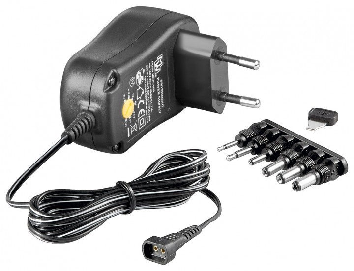 alimentator universal 3-12 v 6 adaptoare goobay