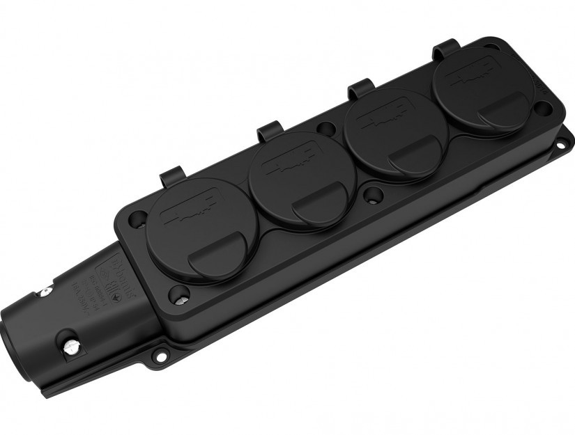 priza cauciuc cu capac bemis bk1-1402-3614 2p+e, 4 iesiri, 16a, 250v, ip54 priza cauciuc cu capac bemis bk1-1402-3614 2p+e, 4 iesiri, 16a, 250v, ip54