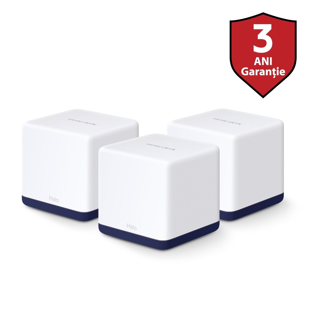 sistem mesh wi-fi pentru intreaga casa ac1900 3 noduri, halo h50g mercusys sistem mesh wi-fi pentru intreaga casa ac1900 3 noduri, halo h50g mercusys