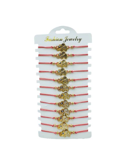 Set 12 Bratari reglabile Martisor, Elefant Norocos, model 2024, en-gros Set 12 Bratari reglabile Martisor, Elefant Norocos, model 2024, en-gros