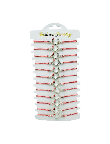 Set 12 Bratari reglabile Martisor, Potcoava Norocoasa, model 2024, en-gros Set 12 Bratari reglabile Martisor, Potcoava Norocoasa, model 2024, en-gros