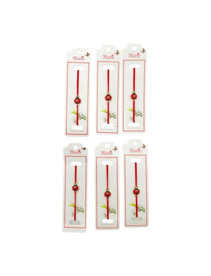 Set 24 de Bratari Martisor, Gargarita Gingasa, snur rosu elastic, model 2024, en-gros Set 24 de Bratari Martisor, Gargarita Gingasa, snur rosu elastic, model 2024, en-gros