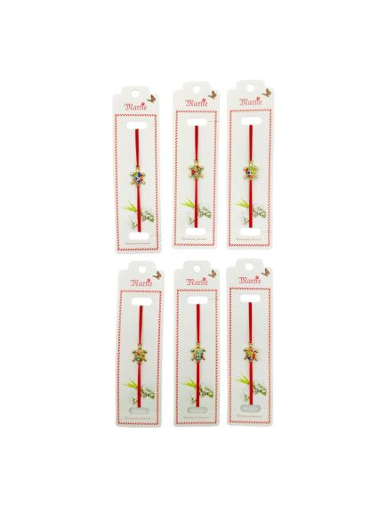 Set 24 de Bratari Martisor, Testoasa Norocoasa, snur rosu elastic, model 2024, en-gros Set 24 de Bratari Martisor, Testoasa Norocoasa, snur rosu elastic, model 2024, en-gros