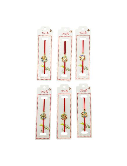 Set 24 de Bratari Martisor, Trifoi Norocos, snur rosu elastic, model 2024, en-gros Set 24 de Bratari Martisor, Trifoi Norocos, snur rosu elastic, model 2024, en-gros