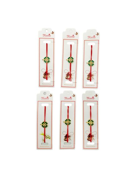 Set 24 de Bratari Martisor, Trifoi Norocos, snur rosu elastic, model 2024, en-gros Set 24 de Bratari Martisor, Trifoi Norocos, snur rosu elastic, model 2024, en-gros