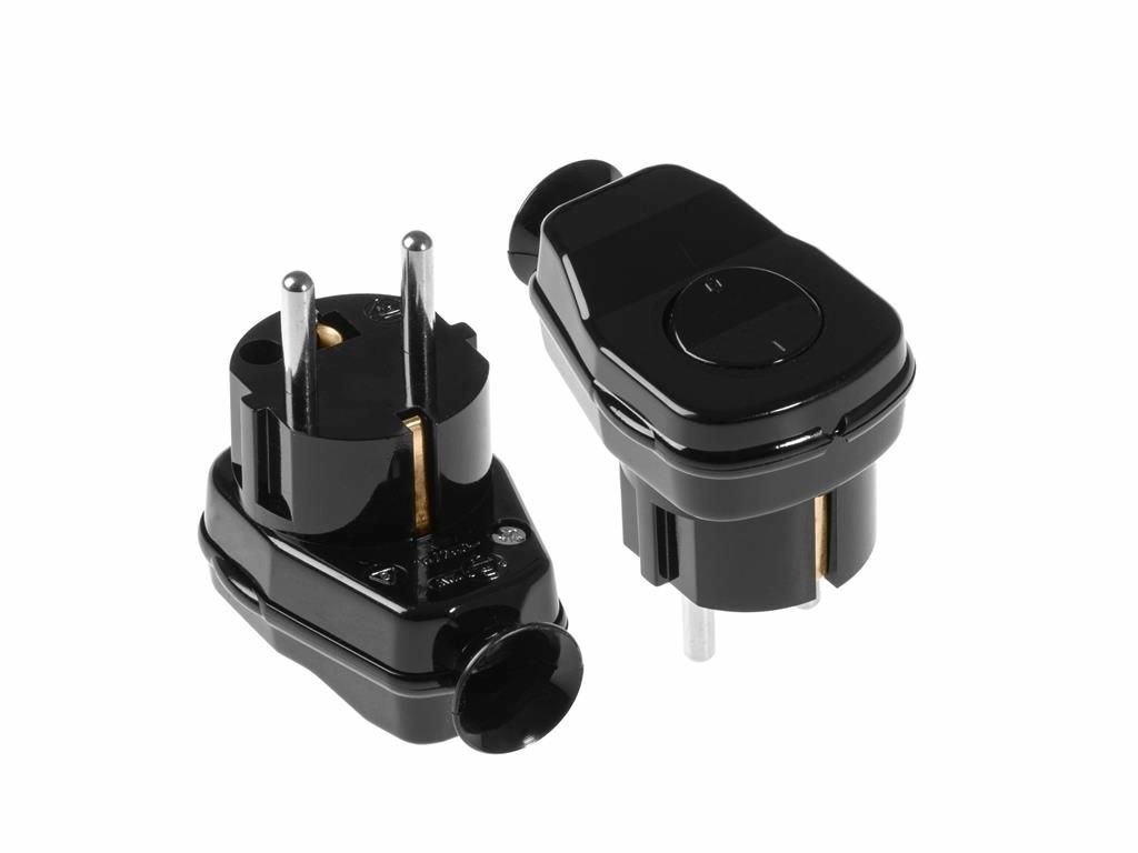 stecher shuko iesire laterala negru, intrerupator wt-16u/lk plastrol stecher shuko iesire laterala negru, intrerupator wt-16u/lk plastrol