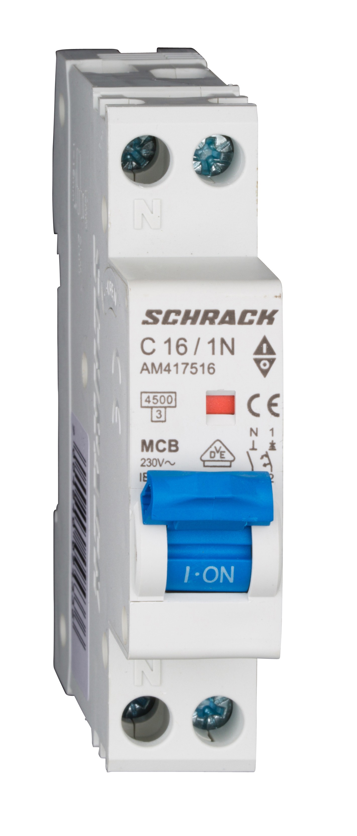 siguranta electrica automata schrack amparo am417516--, 4,5ka, 16a, 1p+n, 1 modul siguranta electrica automata schrack amparo am417516--, 4,5ka, 16a, 1p+n, 1 modul