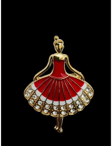 Brosa Martisor En-gros, marime mare, Balerina Rosie, editie 2024, 6×5cm Brosa Martisor En-gros, marime mare, Balerina Rosie, editie 2024, 6×5cm