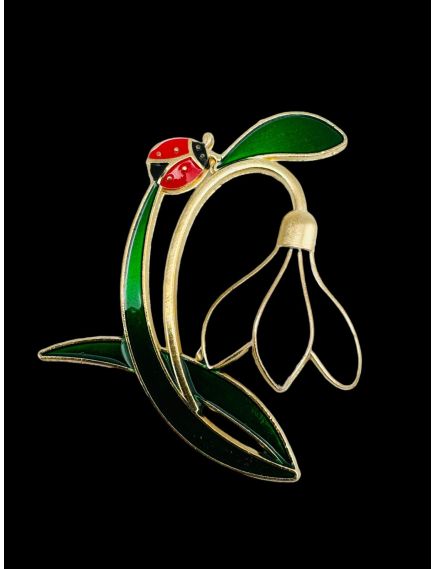 Brosa Martisor marime mare, Ghiocel Gingas, editie 2024, 6×5cm, en-gros Brosa Martisor marime mare, Ghiocel Gingas, editie 2024, 6×5cm, en-gros