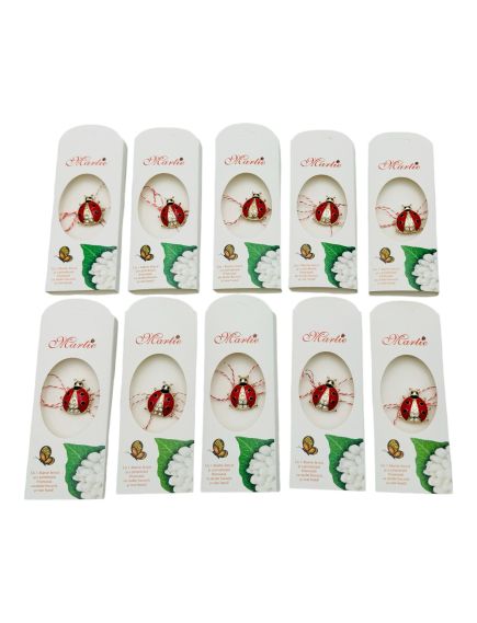Set 20 Brose Martisor, ambalaj specific, Gargarita Norocoasa, model 2024, 14×5cm, en-gros Set 20 Brose Martisor, ambalaj specific, Gargarita Norocoasa, model 2024, 14×5cm, en-gros
