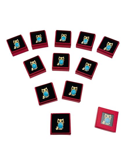 Set 24 Brose Martisor in cutiuta cu fereastra, 5×5cm, Bufnita Inteleapta, model 2024, en-gros Set 24 Brose Martisor in cutiuta cu fereastra, 5×5cm, Bufnita Inteleapta, model 2024, en-gros