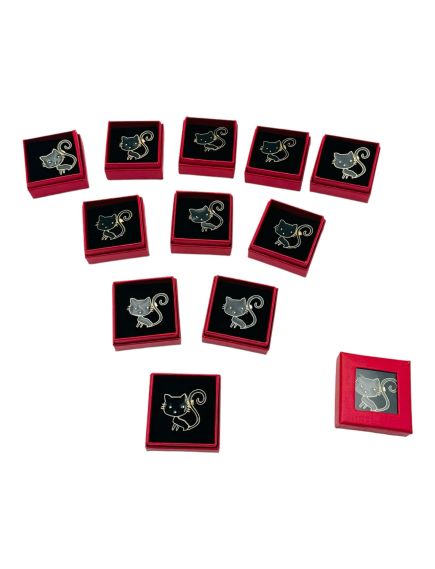 Set 24 Brose Martisor in cutiuta cu fereastra, 5×5cm, Pisicuta Dragalasa, model 2024, en-gros Set 24 Brose Martisor in cutiuta cu fereastra, 5×5cm, Pisicuta Dragalasa, model 2024, en-gros