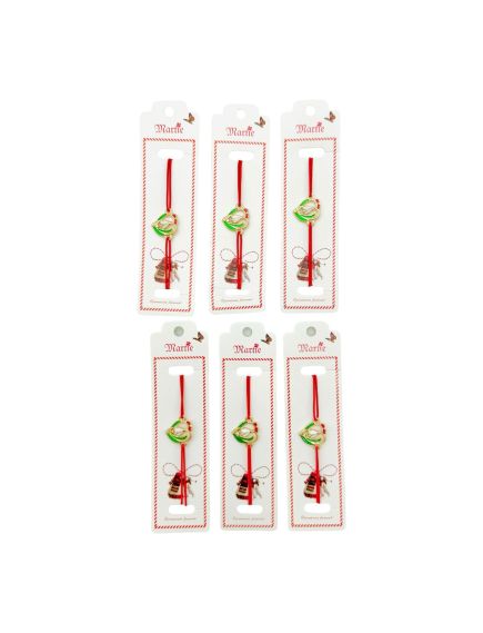 Set 24 de Bratari Martisor, Ghiocel Norocos, snur rosu elastic, model 2024, en-gros Set 24 de Bratari Martisor, Ghiocel Norocos, snur rosu elastic, model 2024, en-gros