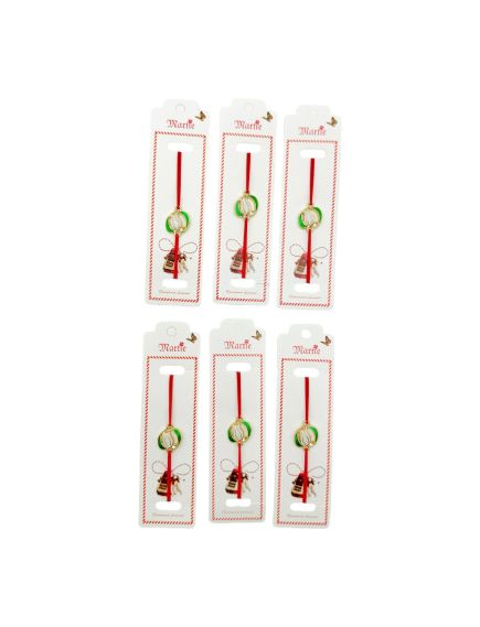 Set 24 de Bratari Martisor, Innocence Flower, snur rosu elastic, model 2024, en-gros Set 24 de Bratari Martisor, Innocence Flower, snur rosu elastic, model 2024, en-gros