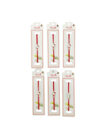 Set 24 de Bratari Martisor, Pisicuta Adorabila, snur rosu elastic, model 2024, en-gros Set 24 de Bratari Martisor, Pisicuta Adorabila, snur rosu elastic, model 2024, en-gros
