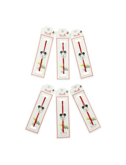 Set 24 de Bratari Martisor, Soricel Simpatic, snur rosu elastic, model 2024, en-gros Set 24 de Bratari Martisor, Soricel Simpatic, snur rosu elastic, model 2024, en-gros