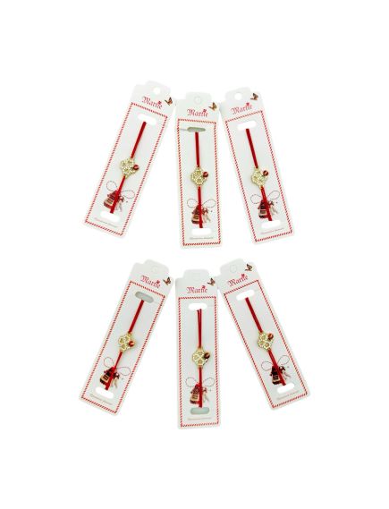 Set 24 de Bratari Martisor, Trifoi Norocos, snur rosu elastic, model 2024, en-gros Set 24 de Bratari Martisor, Trifoi Norocos, snur rosu elastic, model 2024, en-gros