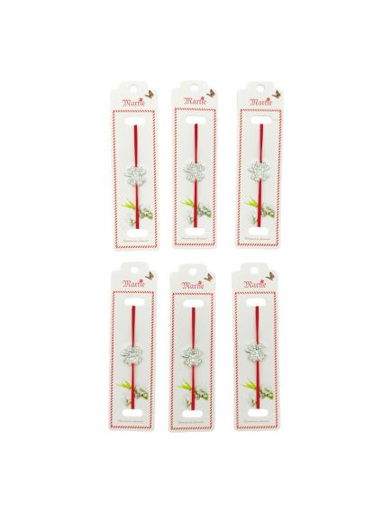 Set 24 de Bratari Martisor, Trifoi Norocos, snur rosu elastic, model 2024, en-gros Set 24 de Bratari Martisor, Trifoi Norocos, snur rosu elastic, model 2024, en-gros