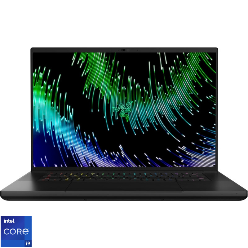 Laptop Razer Gaming 16'' Blade 16, QHD+ 240Hz, Procesor Intel® Core™ i9-13950HX (36M Cache, up to 5.50 GHz), 16GB DDR5, 1TB SSD, GeForce RTX 4070 8GB, Win 11 Home, Black Laptop Razer Gaming 16'' Blade 16, QHD+ 240Hz, Procesor Intel® Core™ i9-13950HX (36M Cache, up to 5.50 GHz), 16GB DDR5, 1TB SSD, GeForce RTX 4070 8GB, Win 11 Home, Black