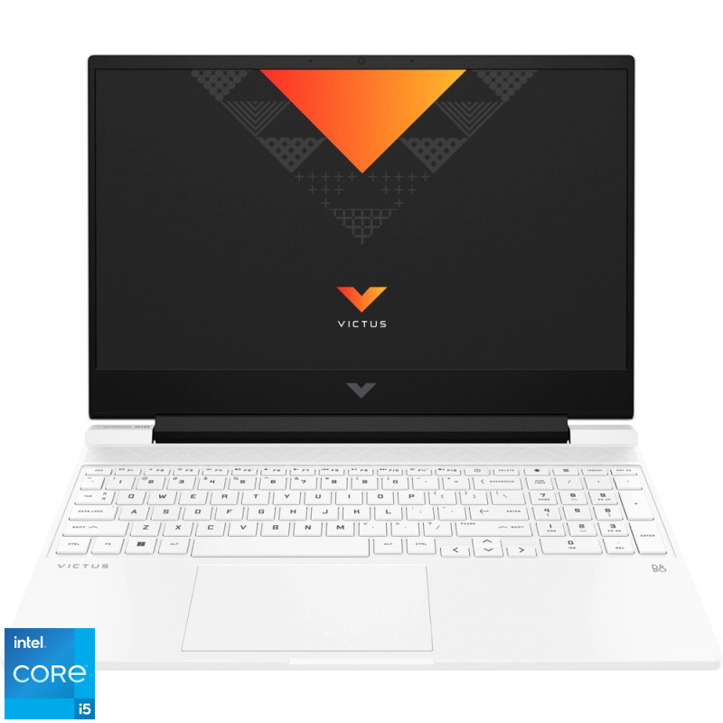 Laptop HP Gaming 15.6'' Victus 15-fa1034nn, FHD IPS, Procesor Intel® Core™ i5-12450H (12M Cache, up to 4.40 GHz), 16GB DDR4, 512GB SSD, GeForce RTX 4050 6GB, Free DOS, Ceramic White Laptop HP Gaming 15.6'' Victus 15-fa1034nn, FHD IPS, Procesor Intel® Core™ i5-12450H (12M Cache, up to 4.40 GHz), 16GB DDR4, 512GB SSD, GeForce RTX 4050 6GB, Free DOS, Ceramic White