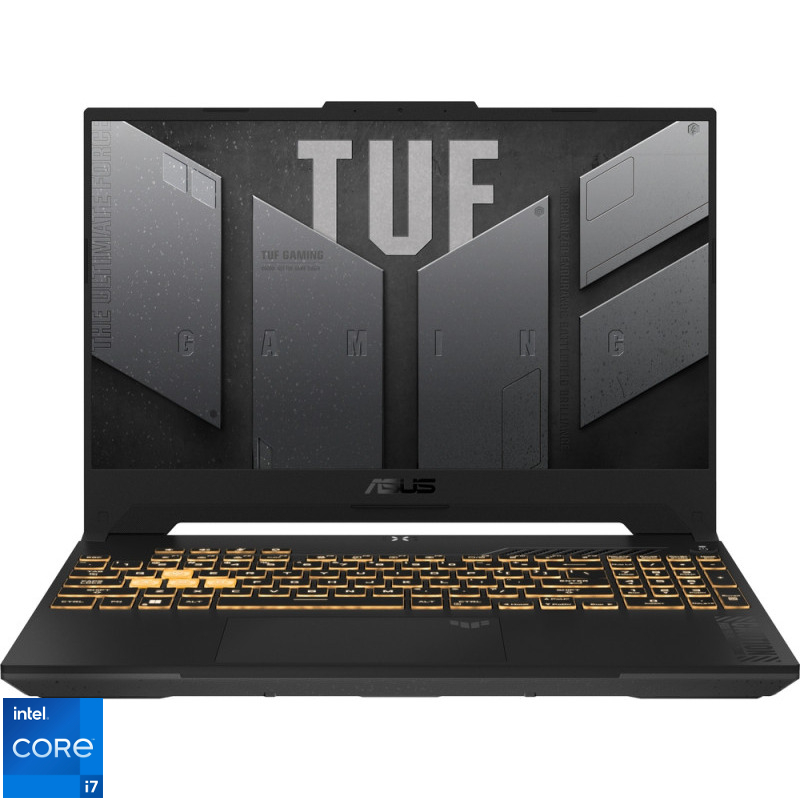 Laptop ASUS Gaming 15.6'' TUF F15 FX507VU, FHD 144Hz, Procesor Intel® Core™ i7-13620H (24M Cache, up to 4.90 GHz), 16GB DDR5, 512GB SSD, GeForce RTX 4050 6GB, No OS, Mecha Gray Laptop ASUS Gaming 15.6'' TUF F15 FX507VU, FHD 144Hz, Procesor Intel® Core™ i7-13620H (24M Cache, up to 4.90 GHz), 16GB DDR5, 512GB SSD, GeForce RTX 4050 6GB, No OS, Mecha Gray