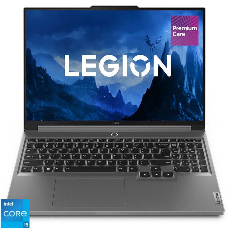 Laptop Lenovo Gaming 16'' Legion 5 16IRX9, WQXGA IPS 165Hz G-Sync, Procesor Intel® Core™ i5-13450HX (20M Cache, up to 4.60 GHz), 16GB DDR5, 512GB SSD, GeForce RTX 4060 8GB, No OS, Luna Grey, 3Yr Onsite Premium Care Laptop Lenovo Gaming 16'' Legion 5 16IRX9, WQXGA IPS 165Hz G-Sync, Procesor Intel® Core™ i5-13450HX (20M Cache, up to 4.60 GHz), 16GB DDR5, 512GB SSD, GeForce RTX 4060 8GB, No OS, Luna Grey, 3Yr Onsite Premium Care