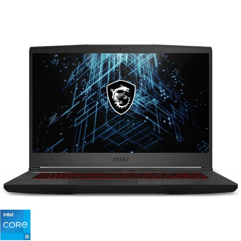 Laptop MSI Gaming 15.6'' GF63 Thin 11UC, FHD 144Hz, Procesor Intel® Core™ i5-11400H (12M Cache, up to 4.50 GHz), 8GB DDR4, 512GB SSD, GeForce RTX 3050 4GB, No OS, Black Laptop MSI Gaming 15.6'' GF63 Thin 11UC, FHD 144Hz, Procesor Intel® Core™ i5-11400H (12M Cache, up to 4.50 GHz), 8GB DDR4, 512GB SSD, GeForce RTX 3050 4GB, No OS, Black