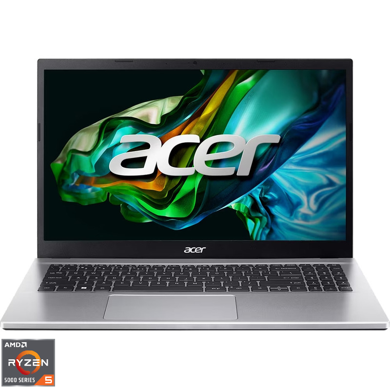 Laptop Acer 15.6'' Aspire 3 A315-44P, FHD, Procesor AMD Ryzen™ 5 5500U (8M Cache, up to 4.0 GHz), 8GB DDR4, 512GB SSD, Radeon, No OS, Pure Silver Laptop Acer 15.6'' Aspire 3 A315-44P, FHD, Procesor AMD Ryzen™ 5 5500U (8M Cache, up to 4.0 GHz), 8GB DDR4, 512GB SSD, Radeon, No OS, Pure Silver