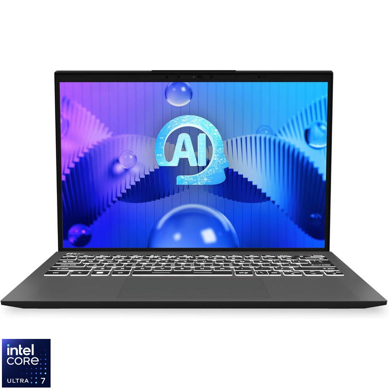Laptop MSI 13.3'' Prestige 13 AI Evo A1MG, 2.8K OLED, Procesor Intel® Core™ Ultra 7 155H (24M Cache, up to 4.80 GHz), 32GB DDR5, 1TB SSD, Intel Arc, Win 11 Pro, Stellar Gray Laptop MSI 13.3'' Prestige 13 AI Evo A1MG, 2.8K OLED, Procesor Intel® Core™ Ultra 7 155H (24M Cache, up to 4.80 GHz), 32GB DDR5, 1TB SSD, Intel Arc, Win 11 Pro, Stellar Gray