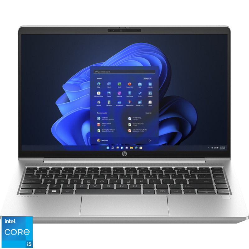 Laptop HP 14'' ProBook 440 G10, FHD, Procesor Intel® Core™ i5-1334U (12M Cache, up to 4.60 GHz), 16GB DDR4, 512GB SSD, Intel Iris Xe, Win 11 Pro, Silver Laptop HP 14'' ProBook 440 G10, FHD, Procesor Intel® Core™ i5-1334U (12M Cache, up to 4.60 GHz), 16GB DDR4, 512GB SSD, Intel Iris Xe, Win 11 Pro, Silver