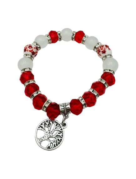 Bratara Martisor En-gros, simbol Copacul Vietii, cu margele, pe elastic Bratara Martisor En-gros, simbol Copacul Vietii, cu margele, pe elastic