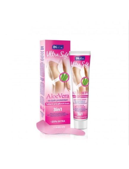 Crema depilatoare, Inelia Ultra Soft, Aloe Vera si proteine de matase, 125ml Engros Crema depilatoare, Inelia Ultra Soft, Aloe Vera si proteine de matase, 125ml Engros