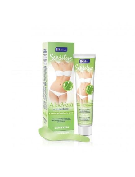 Crema depilatoare, Inelia Ultra Soft, Sensitive, Aloe Vera si d-Panthenol, 125ml Engros Crema depilatoare, Inelia Ultra Soft, Sensitive, Aloe Vera si d-Panthenol, 125ml Engros