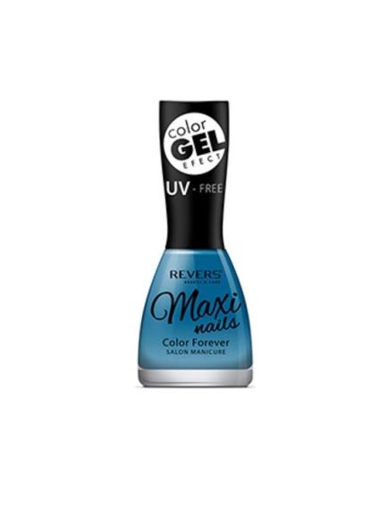 Lac de unghii cu efect de gel Maxi Color Gel, Revers, 15ml - Nr 085 Albastru Engros Lac de unghii cu efect de gel Maxi Color Gel, Revers, 15ml - Nr 085 Albastru Engros