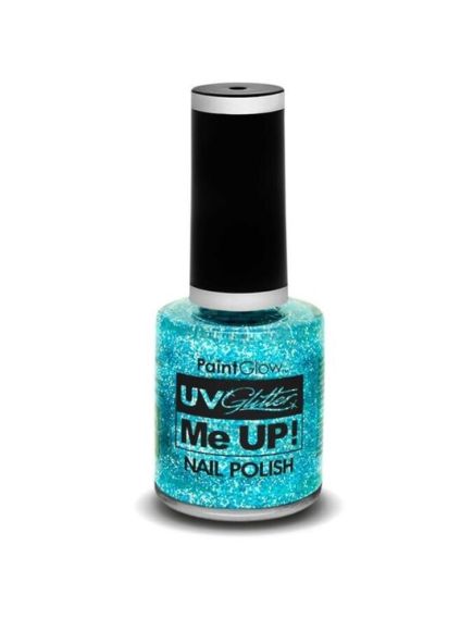 Lac de unghii cu sclipici, stralucitor in lumina UV, Glitter Me Up! UV, A40 Ice Blue Engros Lac de unghii cu sclipici, stralucitor in lumina UV, Glitter Me Up! UV, A40 Ice Blue Engros