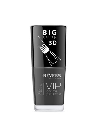 Lac de unghii Vip, 3D, Revers, gri, mat, 12 ml, Nr 005 - inchis Engros Lac de unghii Vip, 3D, Revers, gri, mat, 12 ml, Nr 005 - inchis Engros