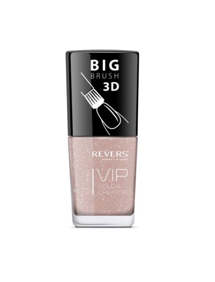 Lac de unghii Vip, 3D, Revers, nude, sidefat, 12 ml, Nr 052 Engros Lac de unghii Vip, 3D, Revers, nude, sidefat, 12 ml, Nr 052 Engros
