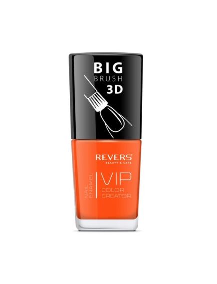 Lac de unghii Vip, 3D, Revers, portocaliu, mat, 12 ml, Nr 065 Engros Lac de unghii Vip, 3D, Revers, portocaliu, mat, 12 ml, Nr 065 Engros
