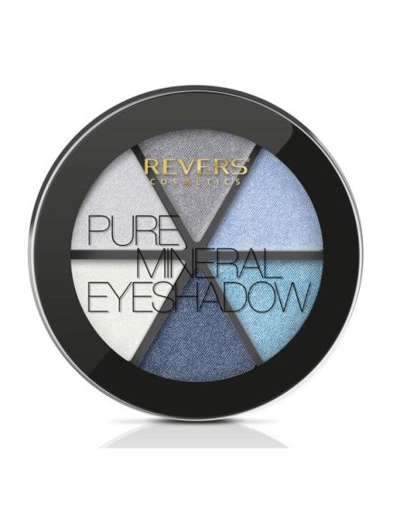 Paleta fard de pleoape 6 culori Pure Velvet Pearl, Revers, 01P, albastru Engros Paleta fard de pleoape 6 culori Pure Velvet Pearl, Revers, 01P, albastru Engros
