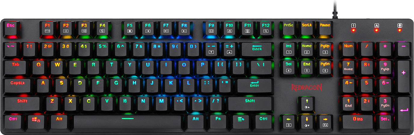 Tastatura Gaming Redragon Shrapnel RGB Mecanica Blue Switch